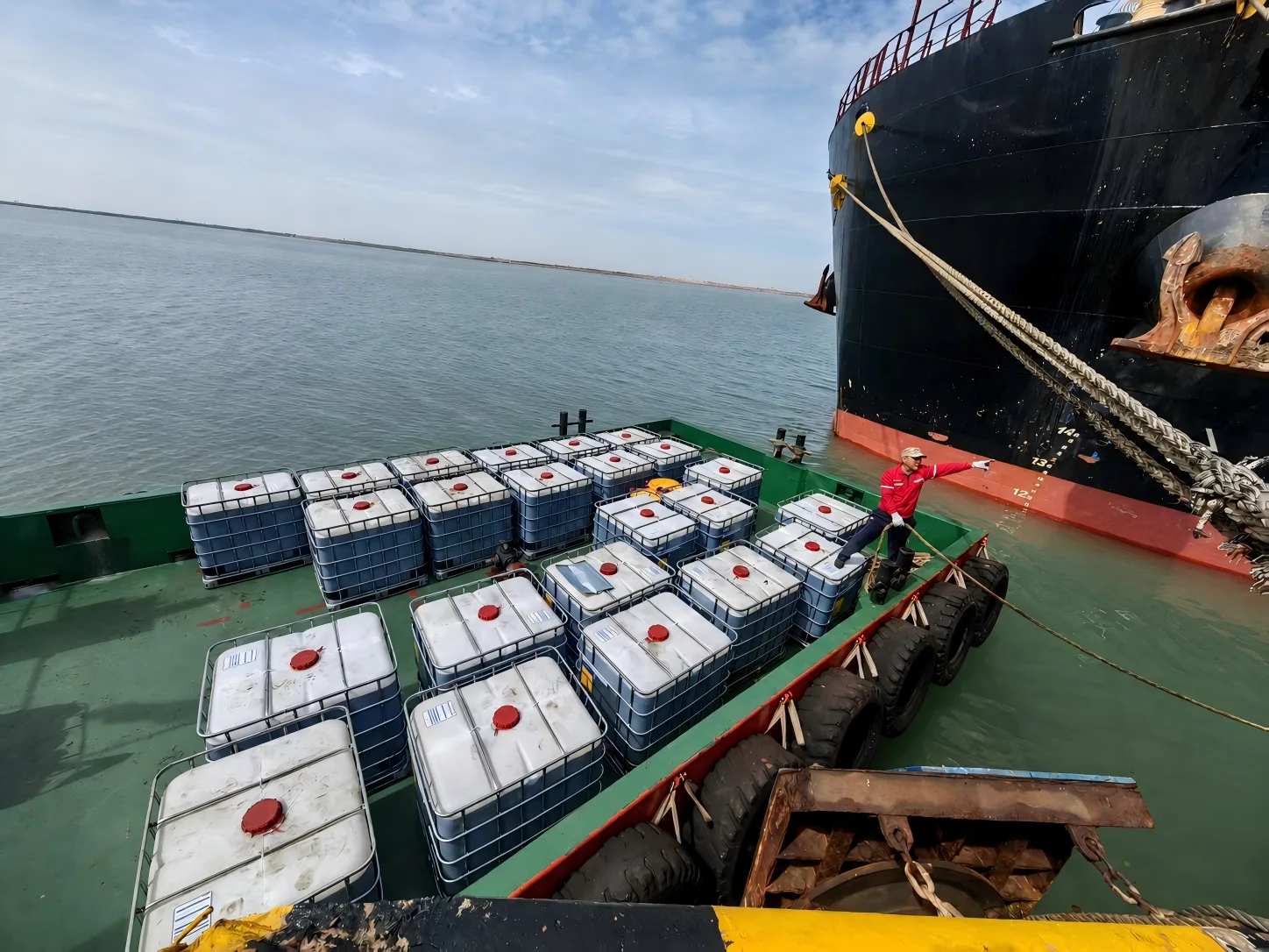 Packaged-product transfer by service craft