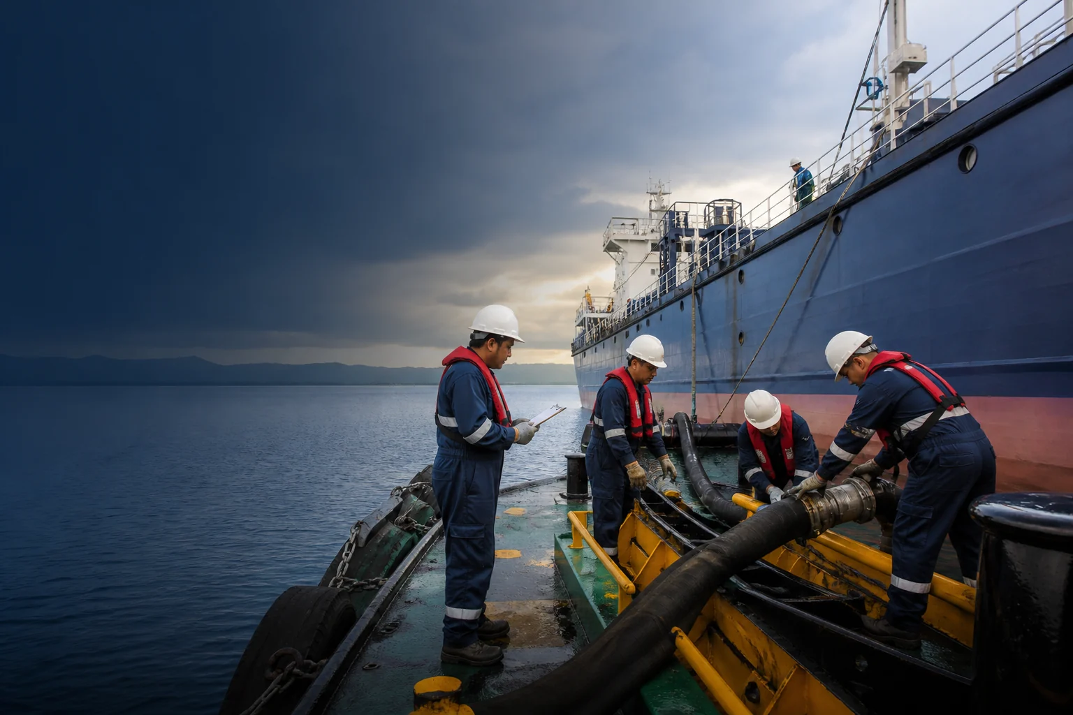 High safety, environmental, and on-site operational risks project-analysis visual